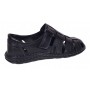 Sandale barbati casual din piele naturala Negru Box GKR73NN